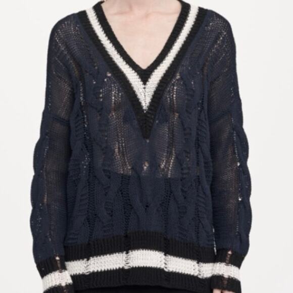 Rag & Bone Emma V-neck Sweater - Picture 1 of 8